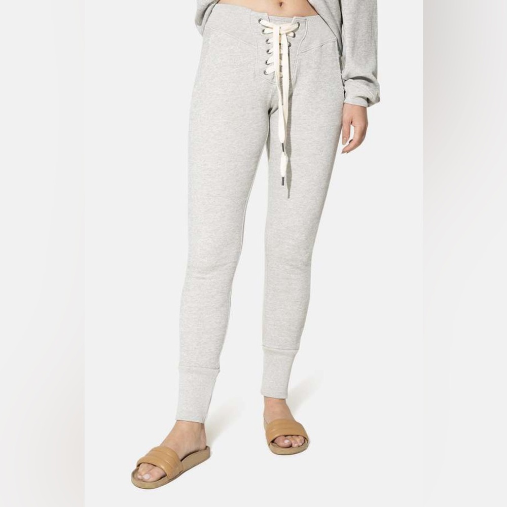 NSF MADDOX FOOTBALLER SWEATS - AGED HEATHER GREY Size L Made in USA 100% Cotton
